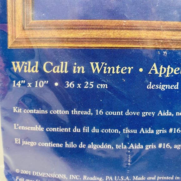 Wild Call in Winter Counted Cross Stitch by Creative Accents - Dimensions 2001 - Picture 3 of 5
